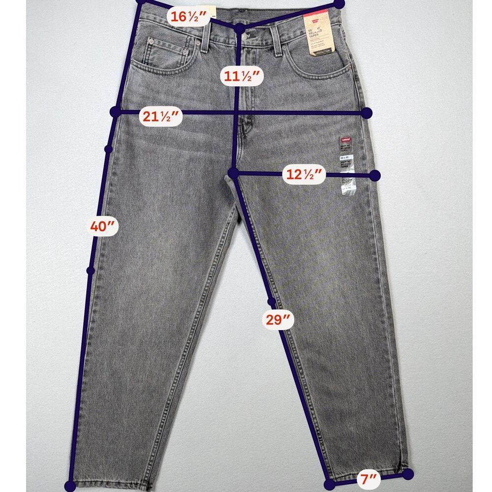 Levi's Mens 550 92 Relaxed-Fit Jean, Gray Worn In 32x30 $80 - Picture 3 of 7